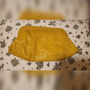 lauren merkin yellow clutch